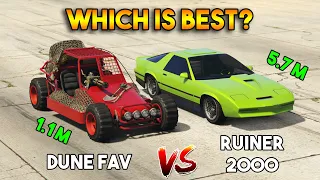 GTA 5 ONLINE : RUINER 2000 VS DUNE FAV (WHICH IS BEST? CHEAP VS EXPENSIVE)