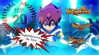 TOP 20 Supertécnicas de TIRO más POTENTES | Inazuma Eleven & Inazuma Eleven Go