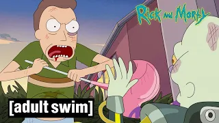 Rick And Morty | Jerry vs Pissmaster | Adult Swim UK 🇬🇧