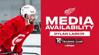 Dylan Larkin on the first day of Red Wings Training Camp