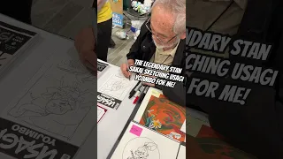 Stan Sakai, creator of Usagi Yojimbo sketching at Emerald City Comic Con! #comics