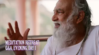 DSM Meditation Retreat 2024: Day 1, Evening Q&A with Babaji