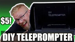 DIY YouTube TELEPROMPTER 2020 - How to make a teleprompter for YouTube for just $5