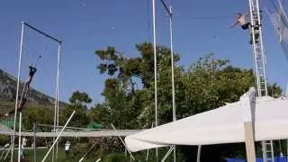 Gregolimano 2013 Club Med Gaby Batman Trapeze Circus Catch No Lines