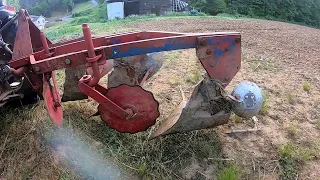 Plowing In Overgrown Cover Crop