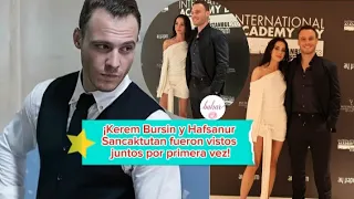 ¡Kerem Bursin y Hafsanur Sancaktutan fueron vistos juntos por primera vez!#kerembursin  #hanker