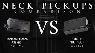 FISHMAN Fluence Classic vs EMG JH HET SET - Active NECK Pickup Guitar Comparison / Demo