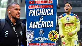 Asi Formaria Pachuca vs America por las Semifinal Vuelta Concacaf 2024