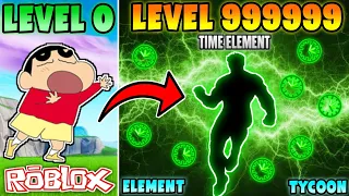 Shinchan got time element powers 😱🔥 | shinchan and his friends playing element tycoon in roblox 😂🔥