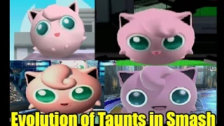 Evolution of Taunts and Graphics Comparison in Super Smash Bros Series (The Original 12 Characters)