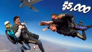 First to Jump from Plane Wins $5,000 - Challenge