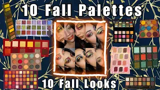 Creating 10 Fall Looks With 10 Fall Palettes!