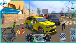 Taxi Sim 2020 🚕 💥 Driving Jeep 4X4 SUV in City || Taxi Game 02 || Alpha Mobile gaming