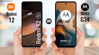 Redmi 12 5g vs Moto G34 5g || Price || Specs Comparison