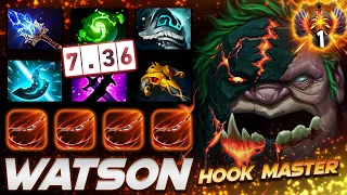 Watson Pudge TOP 1 Hook Master - Dota 2 Pro Gameplay [Watch & Learn]