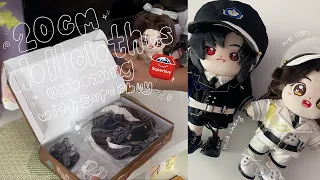 unboxing 📦 shopping 20cm doll clothes for xie lian and hua cheng! 🔖 how to use superbuy | TGCF