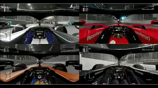 F1 2019 Teams Cockpit | Steering Wheels | Engine sound comparision