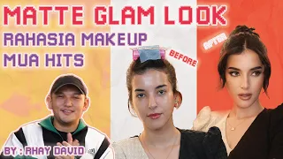 RAHASIA MUA HITS - RHAY DAVID MATTE GLAM LOOK PAKAI TEKNIK RAHASIA