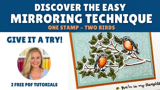 Discover the Easy Mirroring Technique with Brandy Cox | Seasonal Branches Stamp Set 🌸