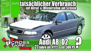 Audi A8 V8 4.2 quattro - tatsächlicher Verbrauch im Winter