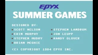 Summer Games (Atari 7800/1987) - Jetzt auf dem 7800er gab es das auch