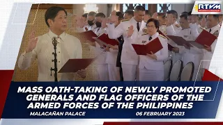 Mass Oath-taking Ceremony of Generals and Flag Officers of the Armed Forces of the Philippines