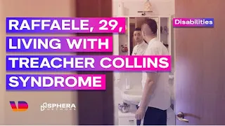 Raffaele, 29, living with Treacher Collins Syndrome