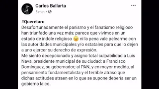 Postura Carlos ballarta y promotora