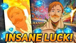 1000 GEMS! My LUCKIEST SUMMONS EVER! ESCANOR Will Be MINE! | Seven Deadly Sins Grand Cross