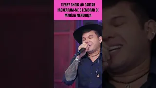 TIERRY CHORA AO CANTAR HACKEARAM ME E LEMBRAR DE MARÍLIA MENDONÇA NO ALTAS HORAS #SHORTS