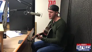 Sam Riggs sings "Obsessed" at KEZJ Studio