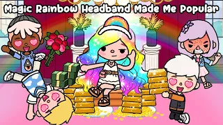 Magic Rainbow Headband Made Me Popular 🌈✨ Toca Life World | Toca Boca