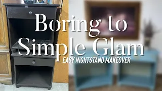 Updating Boring Nightstands | Simple Glam | Elegant Upgrades