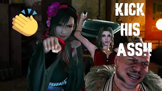 FFVII fans react to Don Corneo + Tifa & Aerith kicking ass TOGETHER! - Final Fantasy 7 Remake