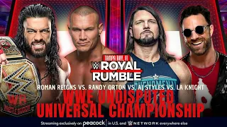 😳OMG Roman Reigns Royal Rumble Match Official For Championship.