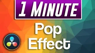 Davinci Resolve : How to do ANIMATED Pop Effect