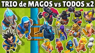 TRÍO de MAGOS vs TODAS LAS CARTAS x2 | OLIMPIADAS de CLASH ROYALE