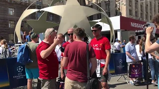 2018 UEFA Champions League Final. Fan zone. Kyiv.