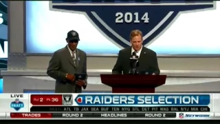 Derek Carr gets drafted to the Raiders 2014 NFL draft