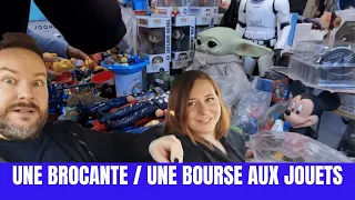 Achat vlog BROCANTE / BOURSE AUX JOUETS MANGA pas de jeux vidéos? 😭 vide grenier live joyeux Noël 🎄😘