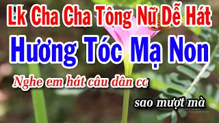 Karaoke Liên Khúc Nhạc Sống Cha Cha Tông Nữ Dễ Hát Nhất 2024 | Hương Tóc Mạ Non | Hình Bóng Quê Nhà