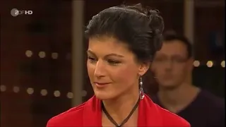 Sahra Wagenknecht · kreuzverhört im ZDF durch Lanz (2014)