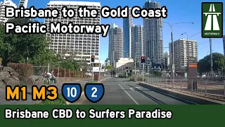 Driving from the Brisbane CBD to Surfers Paradise (Gold Coast) – Pacific Motorway [4K]