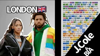 J.Cole on London(Rhyme Scheme)