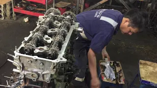 toyota hilux 2011 model 2TR 4 cylinder gas engine timing chain installation