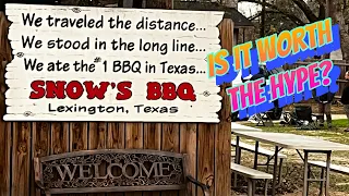 LEGENDARY TEXAS BBQ | SNOW'S BBQ | SIX HOURS WAIT