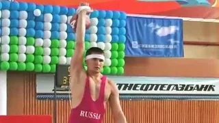 Андрей Кравцов - рывок гири 32 кг 190 подъемов (Чемпионат России по гиревому спорту 2008)