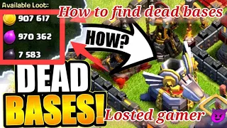 HOW TO FIND DEAD BASES FOR HIGH LOOT TRICK WITH PROVE ✅😈#sumit007 #coc #BGMI#pubgmobil #technogamerz