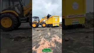 2 JCB 3dx Machines Loading Mud Together TATA Dump Truck 2518 10 Tyre Tipper with JCB 3dx_Mohit_kids