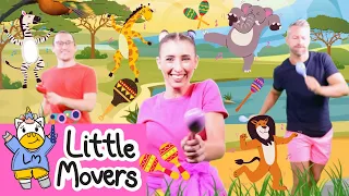 SAFARI SHAKER DANCE  | Prop dance for kids | sensory dance for toddlers | Little Movers